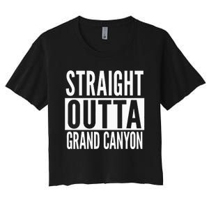 Grand Canyon Straight Outta College University Alumni Women's Crop Top Tee