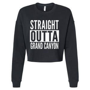 Grand Canyon Straight Outta College University Alumni Cropped Pullover Crew