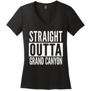 Grand Canyon Straight Outta College University Alumni Women's V-Neck T-Shirt