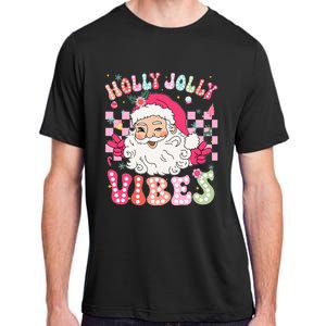 Groovy Cute Santa Claus Christmas Vibes Xmas Adult ChromaSoft Performance T-Shirt