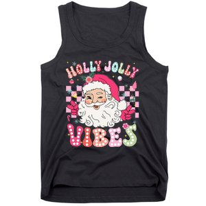 Groovy Cute Santa Claus Christmas Vibes Xmas Tank Top