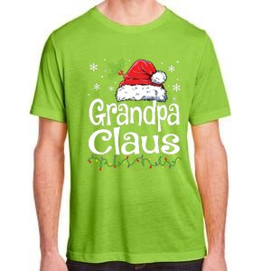 Grandpa Claus Shirts Christmas Lights Pajama Family Matching Adult ChromaSoft Performance T-Shirt