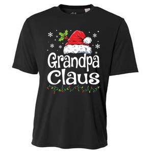 Grandpa Claus Shirts Christmas Lights Pajama Family Matching Cooling Performance Crew T-Shirt