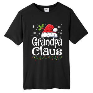 Grandpa Claus Shirts Christmas Lights Pajama Family Matching Tall Fusion ChromaSoft Performance T-Shirt