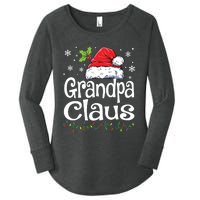 Grandpa Claus Shirts Christmas Lights Pajama Family Matching Women's Perfect Tri Tunic Long Sleeve Shirt