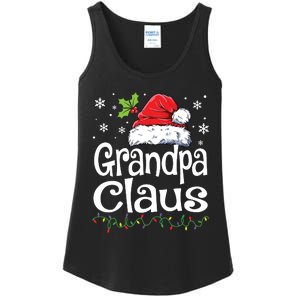 Grandpa Claus Shirts Christmas Lights Pajama Family Matching Ladies Essential Tank