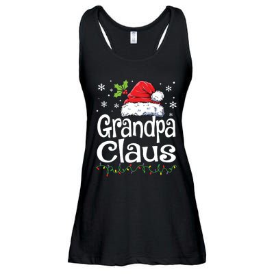 Grandpa Claus Shirts Christmas Lights Pajama Family Matching Ladies Essential Flowy Tank