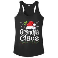 Grandpa Claus Shirts Christmas Lights Pajama Family Matching Ladies PosiCharge Competitor Racerback Tank