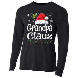 Grandpa Claus Shirts Christmas Lights Pajama Family Matching Cooling Performance Long Sleeve Crew