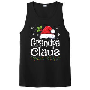 Grandpa Claus Shirts Christmas Lights Pajama Family Matching PosiCharge Competitor Tank