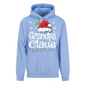 Grandpa Claus Shirts Christmas Lights Pajama Family Matching Unisex Surf Hoodie