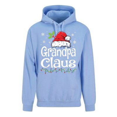 Grandpa Claus Shirts Christmas Lights Pajama Family Matching Unisex Surf Hoodie