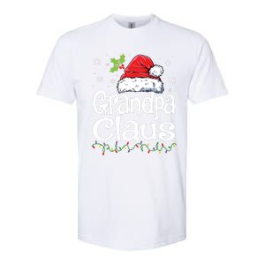 Grandpa Claus Shirts Christmas Lights Pajama Family Matching Softstyle CVC T-Shirt