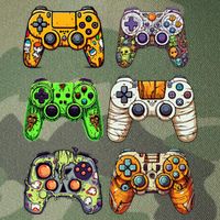 Gaming Controllers Skeleton Zombie Mummy Halloween Legacy Tie Dye Trucker Hat