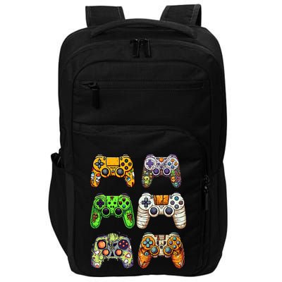Gaming Controllers Skeleton Zombie Mummy Halloween Impact Tech Backpack