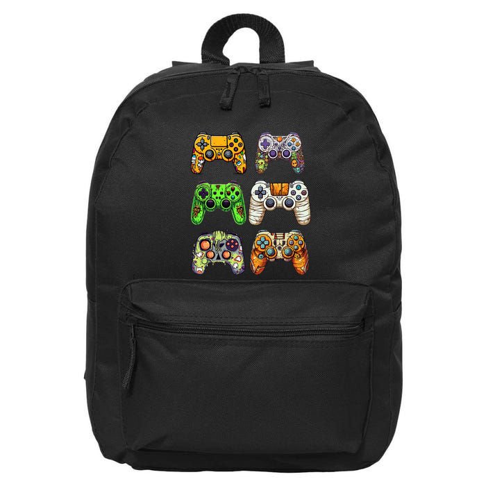 Gaming Controllers Skeleton Zombie Mummy Halloween 16 in Basic Backpack
