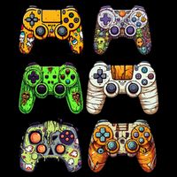 Gaming Controllers Skeleton Zombie Mummy Halloween 16 in Basic Backpack