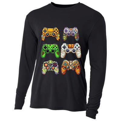 Gaming Controllers Skeleton Zombie Mummy Halloween Cooling Performance Long Sleeve Crew