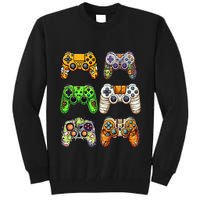 Gaming Controllers Skeleton Zombie Mummy Halloween Tall Sweatshirt