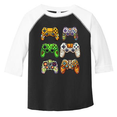 Gaming Controllers Skeleton Zombie Mummy Halloween Toddler Fine Jersey T-Shirt
