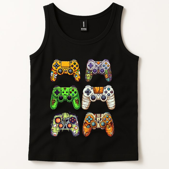 Gaming Controllers Skeleton Zombie Mummy Halloween Tank Top