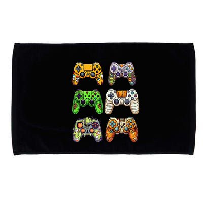 Gaming Controllers Skeleton Zombie Mummy Halloween Microfiber Hand Towel
