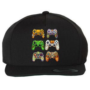 Gaming Controllers Skeleton Zombie Mummy Halloween Wool Snapback Cap