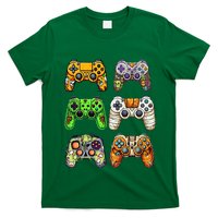 Gaming Controllers Skeleton Zombie Mummy Halloween T-Shirt