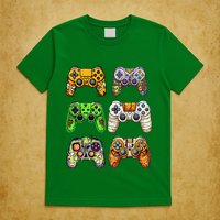 Gaming Controllers Skeleton Zombie Mummy Halloween T-Shirt
