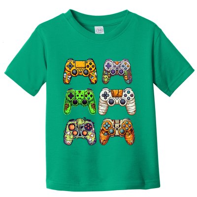 Gaming Controllers Skeleton Zombie Mummy Halloween Toddler T-Shirt