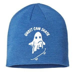 Ghost Can Skate Halloween Costume Ghoul Skateboard Skater Gift Sustainable Beanie