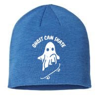 Ghost Can Skate Halloween Costume Ghoul Skateboard Skater Gift Sustainable Beanie