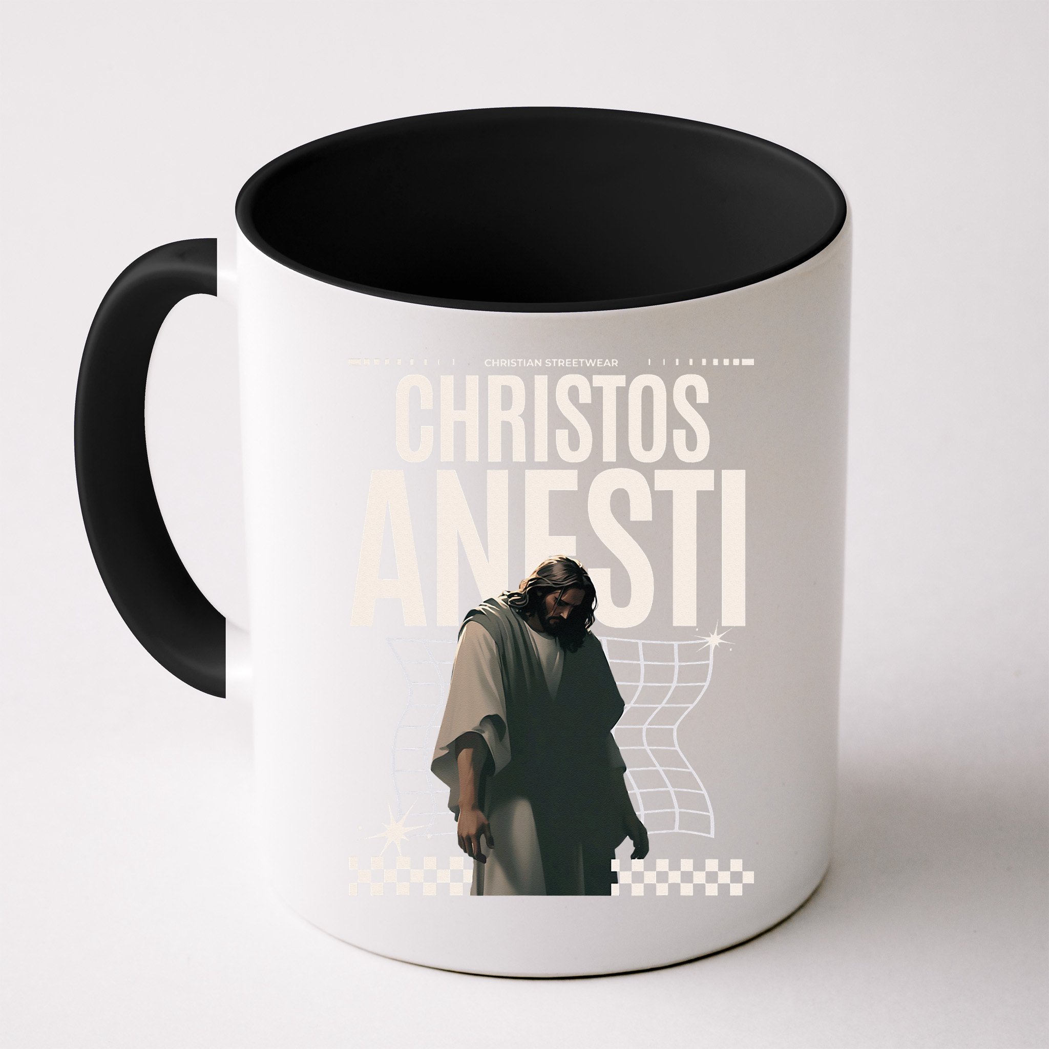 Greek Christian Streetwear Jesus Christ Is Risen Women Mug
