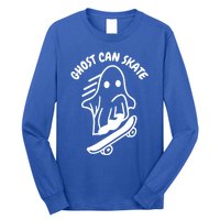 Ghost Can Skate Halloween Skateboarding Funny Gift Long Sleeve Shirt