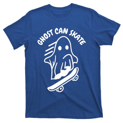 Ghost Can Skate Halloween Skateboarding Funny Gift T-Shirt