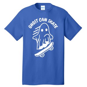 Ghost Can Skate Halloween Skateboarding Funny Gift Tall T-Shirt