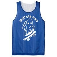 Ghost Can Skate Halloween Skateboarding Funny Gift Mesh Reversible Basketball Jersey Tank