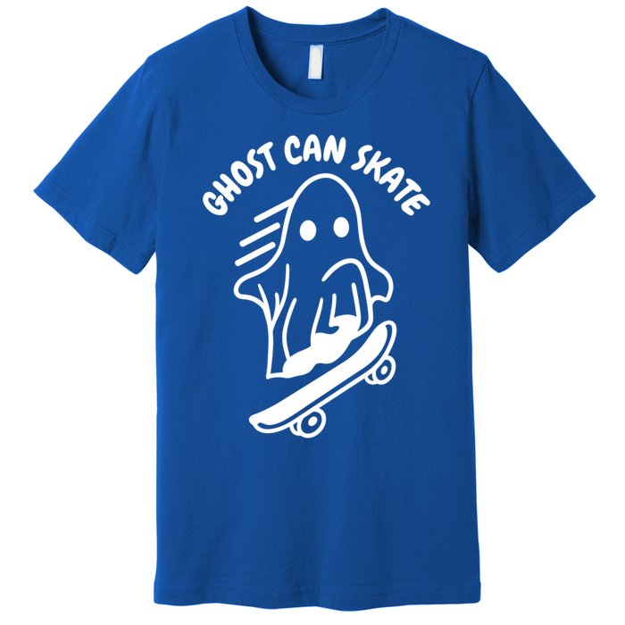 Ghost Can Skate Halloween Skateboarding Funny Gift Premium T-Shirt