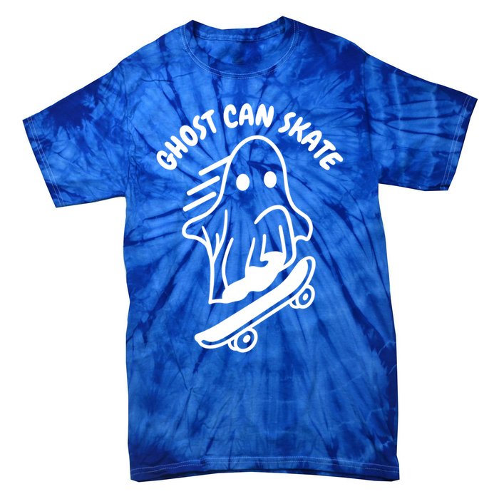 Ghost Can Skate Halloween Skateboarding Funny Gift Tie-Dye T-Shirt