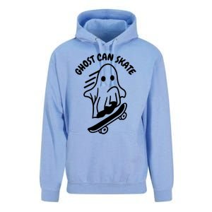 Ghost Can Skate Halloween Skateboarding Funny Gift Unisex Surf Hoodie