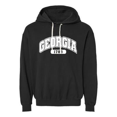 Georgia Collegiate Style 1788 Garment-Dyed Fleece Hoodie