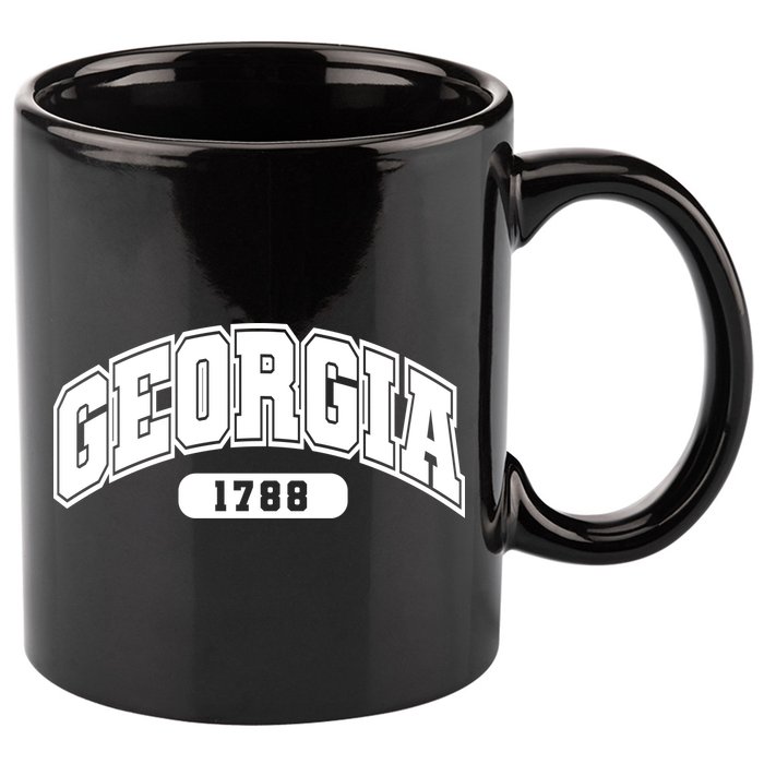 Georgia Collegiate Style 1788 11oz C Handle Ceramic Mug