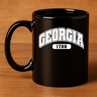 Georgia Collegiate Style 1788 11oz C Handle Ceramic Mug