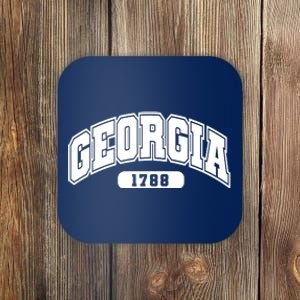 Georgia Collegiate Style 1788 Coaster