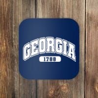 Georgia Collegiate Style 1788 Coaster