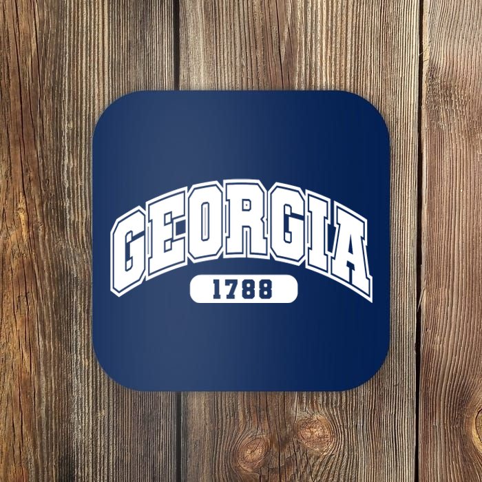 Georgia Collegiate Style 1788 Coaster