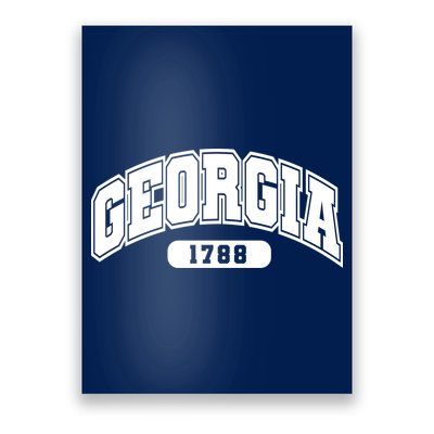Georgia Collegiate Style 1788 Poster