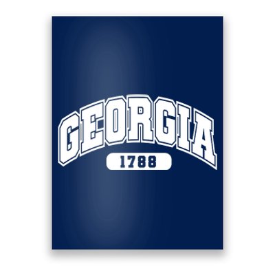 Georgia Collegiate Style 1788 Poster