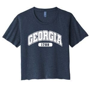 Georgia Collegiate Style 1788 Women's Crop Top Tee