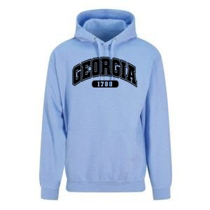 Georgia Collegiate Style 1788 Unisex Surf Hoodie